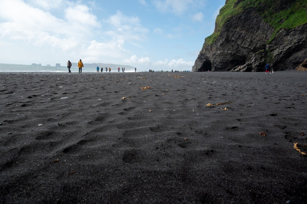 Reynisfjara black sand beach in Iceland