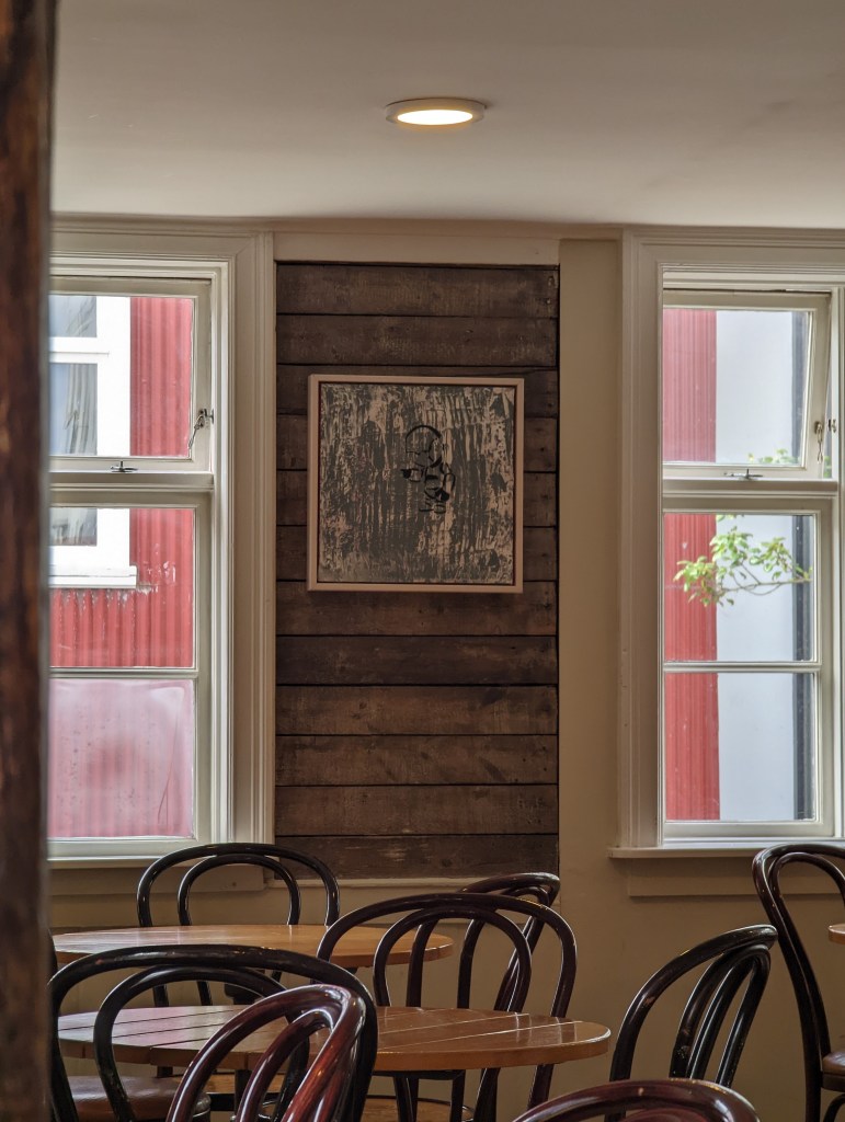 The interior of Kaffibrennslan in Reykjavik, Iceland
